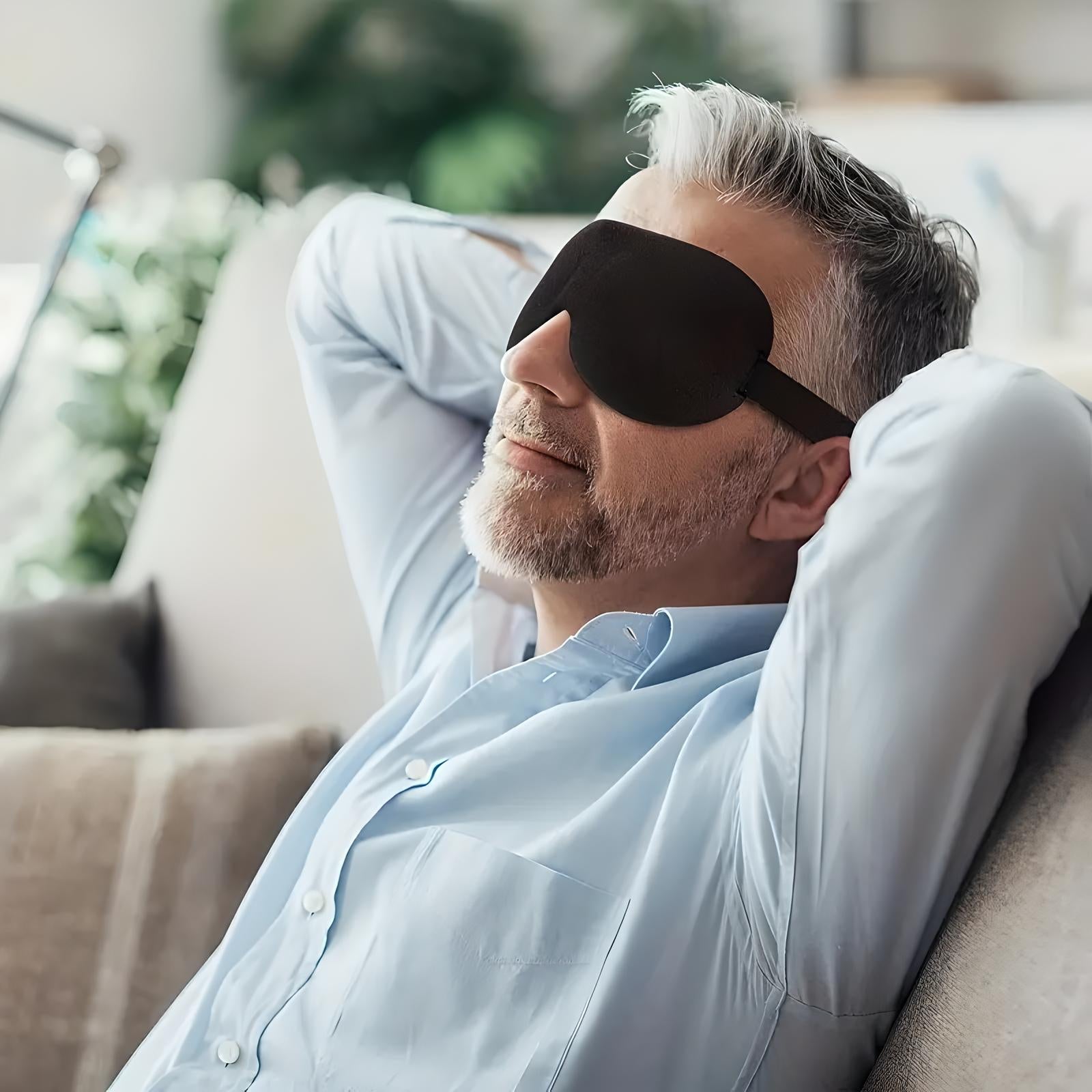 Traumhafte Reise | Luxuriöse Memory-Schaum Schlafmaske für unterwegs