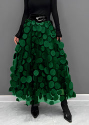 LAURA | Schwarzer Rock mit Punkten