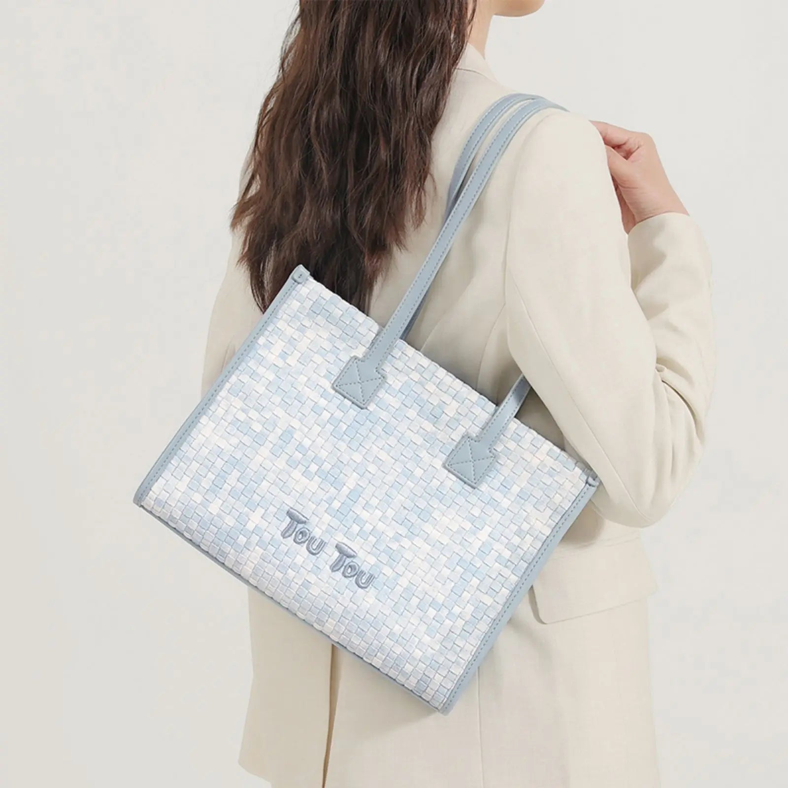 2024 Damen-Tragetasche mit großem Fassungsvermögen und Farbverlaufswebung 4