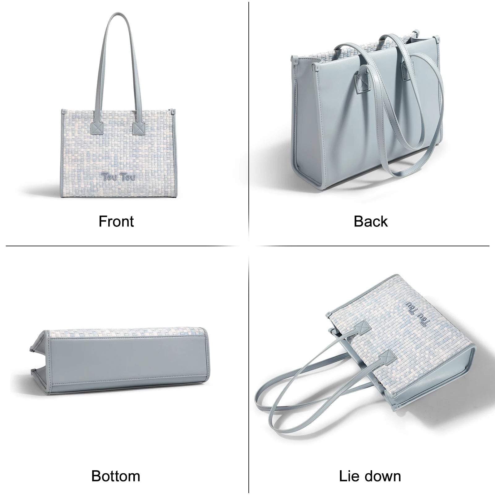 2024 Damen-Tragetasche mit großem Fassungsvermögen und Farbverlaufswebung 6