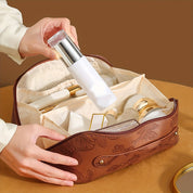 Camila | Floral geprägte und geräumige Aufbewahrungskosmetiktasche