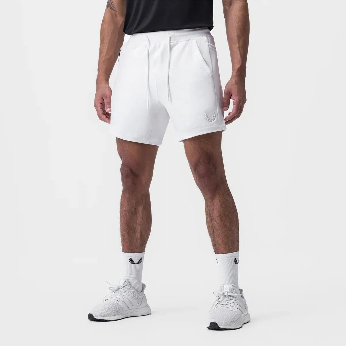  Herren -sportliche Shorts - atmungsaktiver Stoff - elastischer Bund - Seitentaschen - Sport & Casual-5