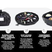 Layla | Stilvolle und vielseitige Make-up-Tasche mit schnellem Zugang