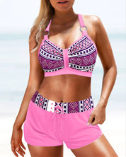 Mia | Trendiges Bedrucktes Badeanzug-Set