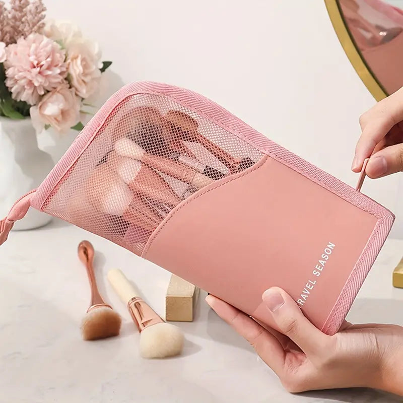 Luisa | Große wasserdichte Kosmetik- und Make-up-Tasche mit hoher Kapazität