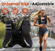 Verstellbare Gewichtsweste mit reflektierenden Streifen