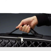 Barbara | Stilvolle und praktische Reise-Kosmetiktasche mit Rautenmuster