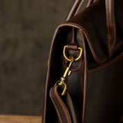 Liam | Herren Echte Leder Business Aktentasche Crossbody Messenger Tasche