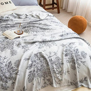 Blumenmuster Bambusfaserkühlungswurf