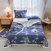 Bambus Baumwoll -Reversible Jacquard Wurf