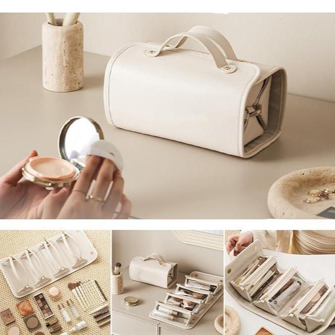 Luzille | Faltbare Kosmetiktasche mit mehreren Fächern zum Aufhängen