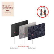 Maisy | RFID-blockierende Reißverschluss-Reisegeldbörse aus Kunstleder