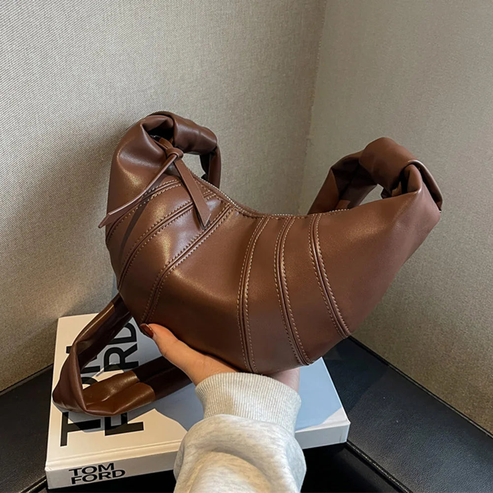 Sofie | Elegante halbrunde PU-Ledertasche für Damen