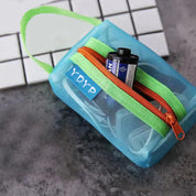 Raina | Transparente Farbige Netz-Make-up-Tasche