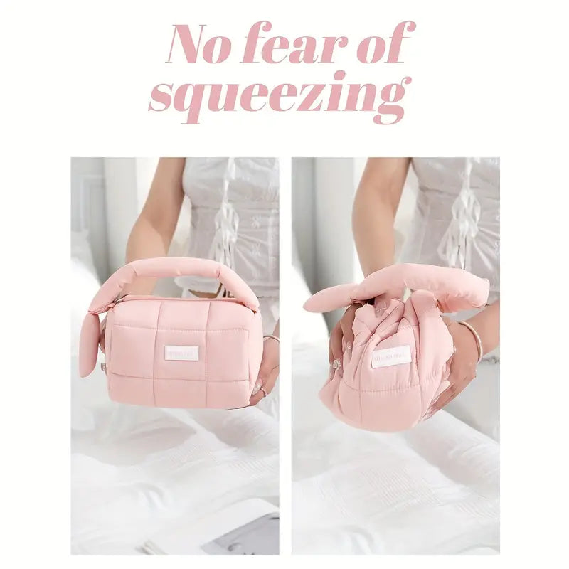 Laylani | Weicher gepolsterter pluster Kosmetik-Make-up Reisebeutel