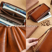 Jream | Antidiebstahl Leder Reisebörse