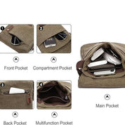 Joris | Retro Canvas Kleine Messenger Schultertasche