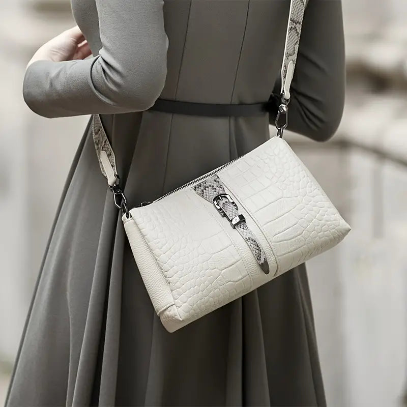 Aurora | Schickes Krokodilmuster Crossbody Sling Tasche