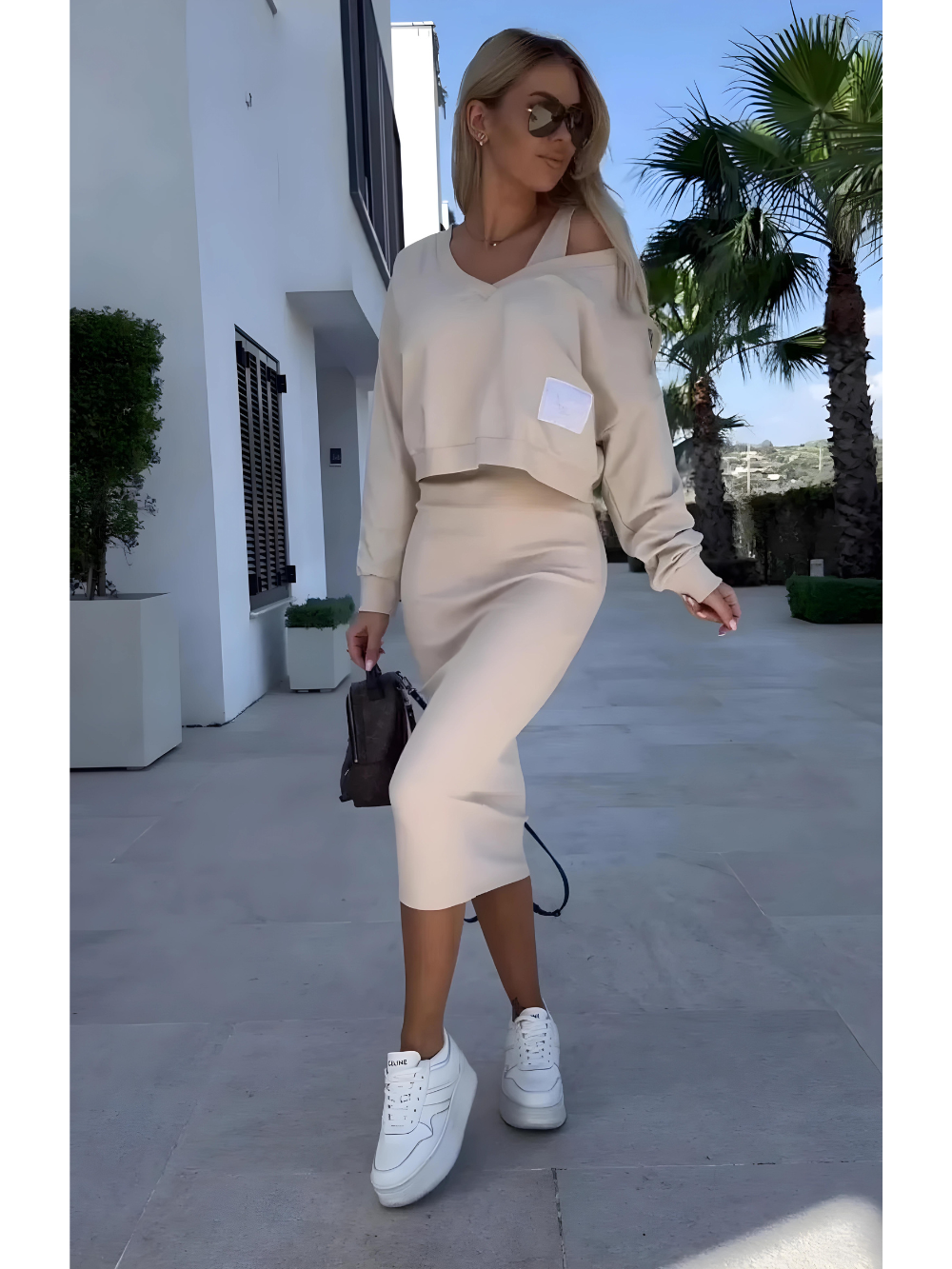 CLAIRE | Gemütliches Kleid und Pullover-Set