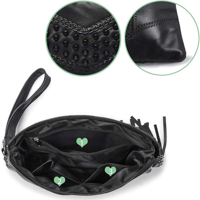 Sanne | Leder Crossbody Schultertasche für Damen