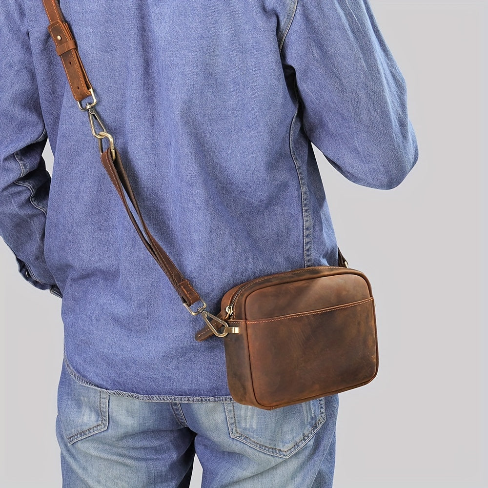 Ethan | Premium Rinderleder Leren Crossbody Sling Tasche