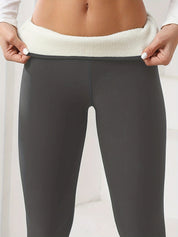 MEGAN | Premium Activewear Outdoor Fleece Leggings für Damen
