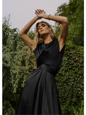 JASMIN | Satin-Cross-Over-Kleid