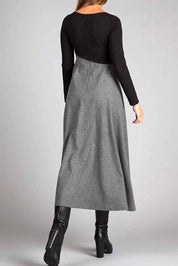 Joselyn |  Elegantes Maxikleid mit Langarm für Stilvolle Anlässe