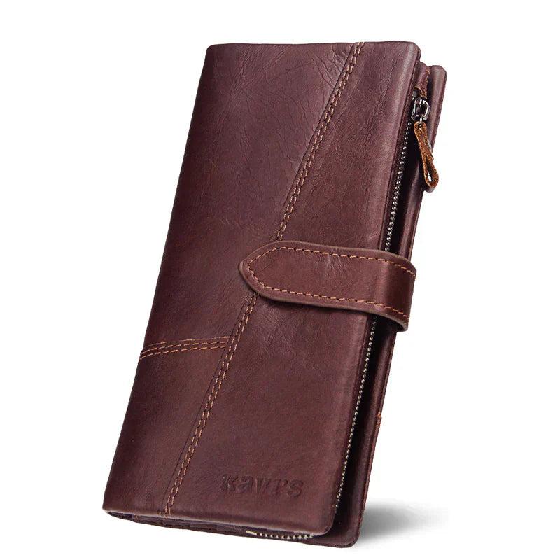 Berkley | RFID-sichere Vintage-Leder-Reisegeldbörse