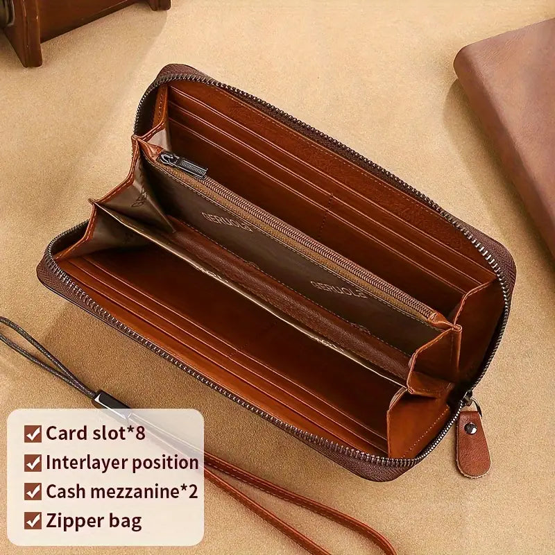 Jream | Antidiebstahl Leder Reisebörse