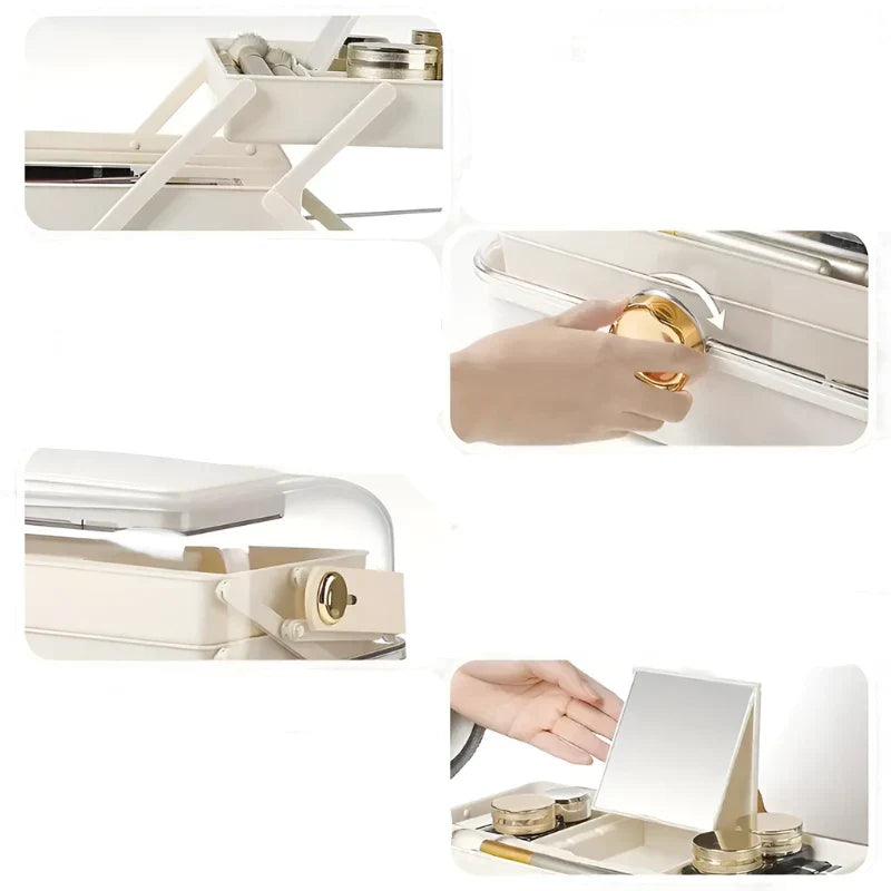 Deborah | Praktischer, geräumiger und organisierter Kosmetikkoffer