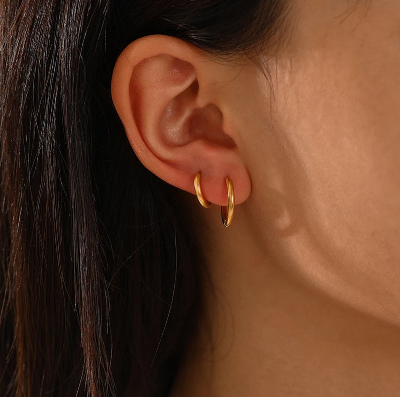 Tricia | Dezente Goldene Ohrringe – Ideal für Jeden Anlass