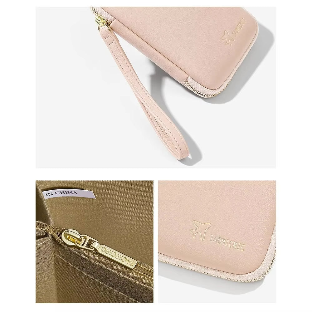 Robin | Eleganter PU-Leder Reisepasshalter Geldbörse