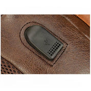 Noah | Reis Crossbody-Tasche aus PU-Leder mit Ladeanschluss