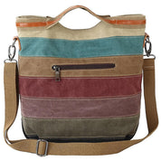Finn | Canvas Streifen Crossbody Messenger Handtasche