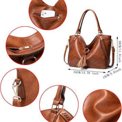 Lotte | Große Damen Reise Schultertasche aus Kunstleder