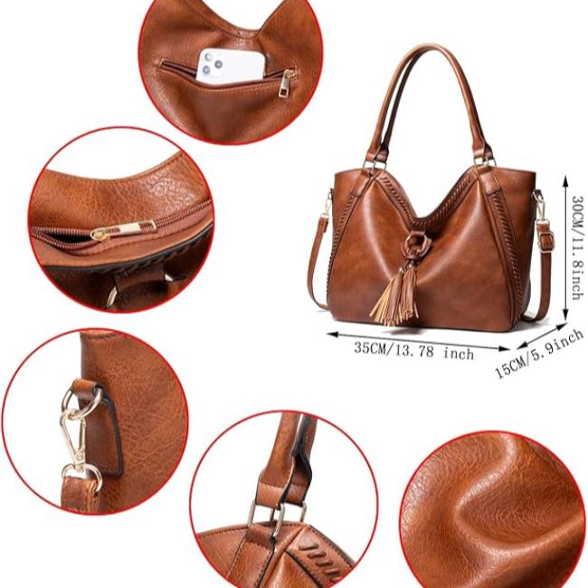 Lotte | Große Damen Reise Schultertasche aus Kunstleder