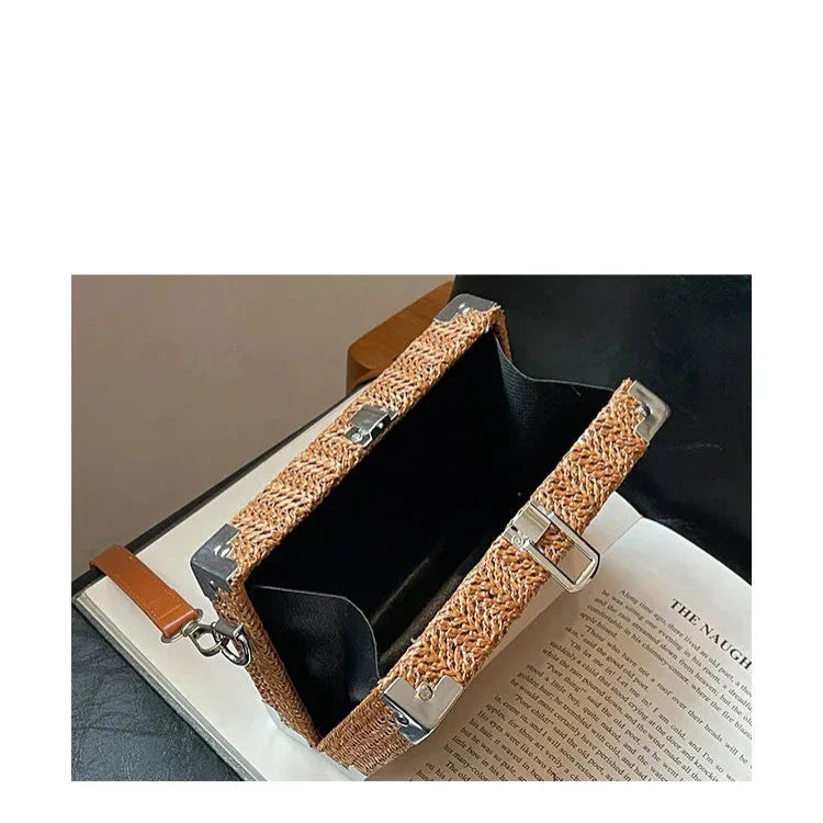 Lena | Damenmodische Geflochtene Schultertasche