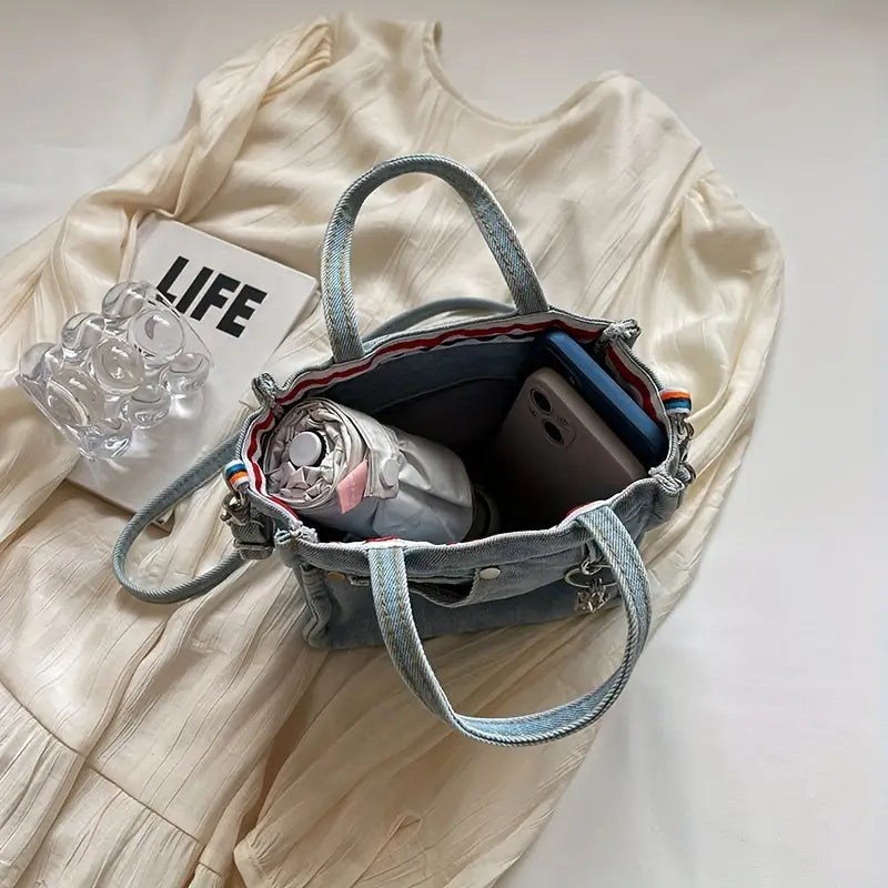 Eva | Stilvolle Denim Mini Crossbody Schultertasche