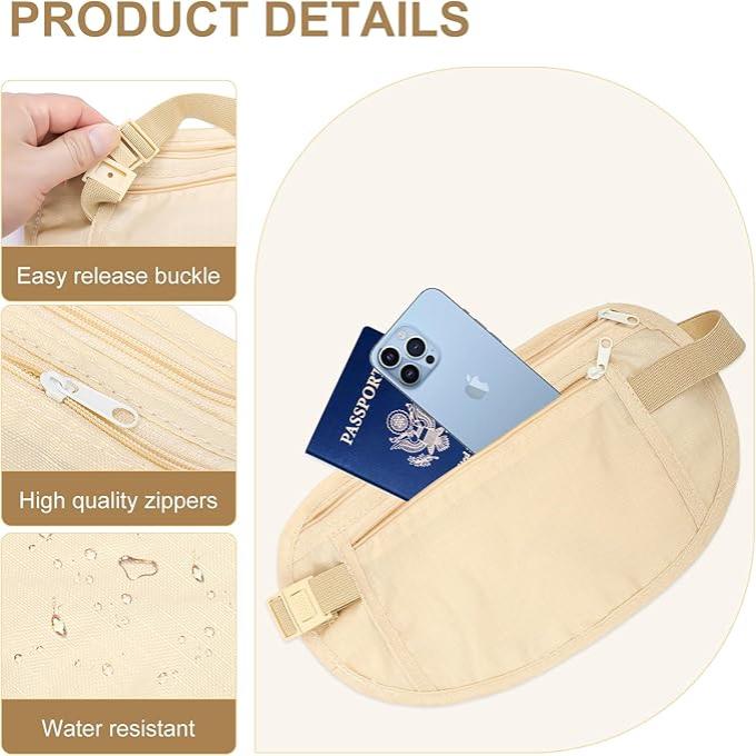 Adele | Verstecktes Reisepassetui mit RFID-Schutz