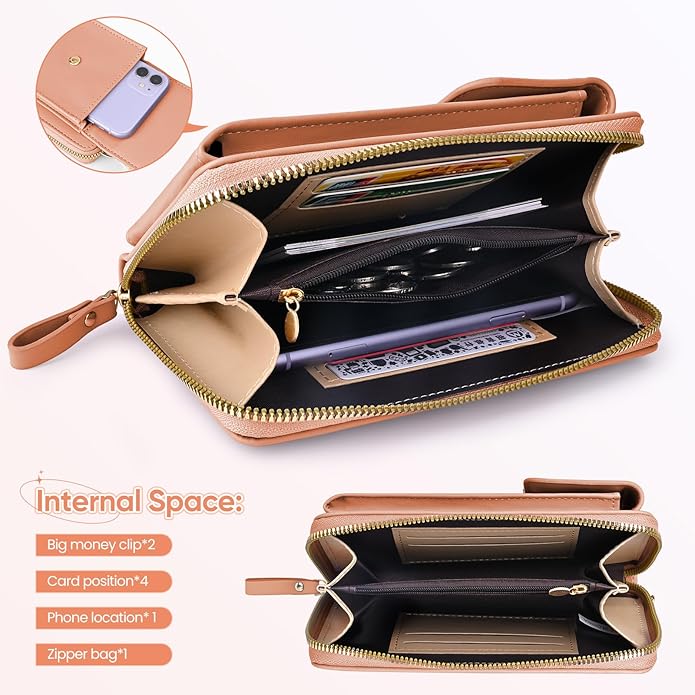 Lana | Damen Mini Leder Crossbody Handytasche