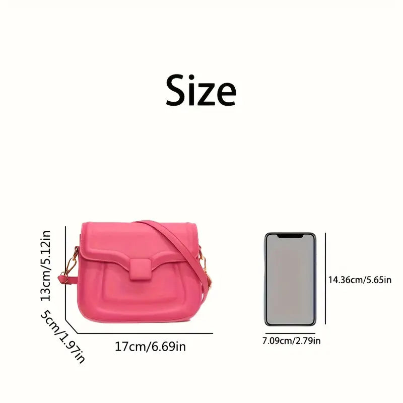 Luna | Damen PU Leder Sattel Crossbody Sling Tasche