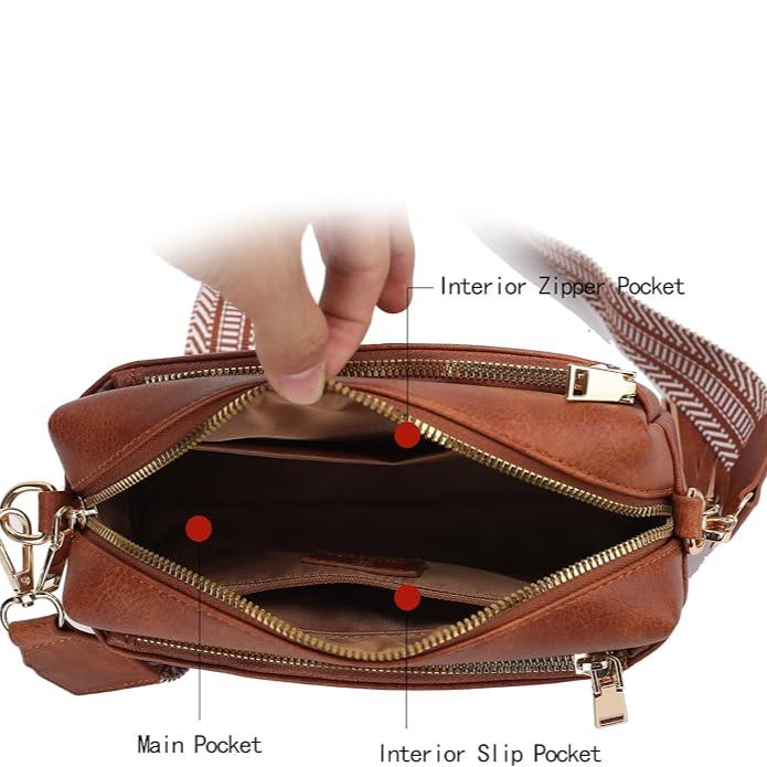 Isla | Damen Kleine Vegan Leder Crossbody Sling Tasche