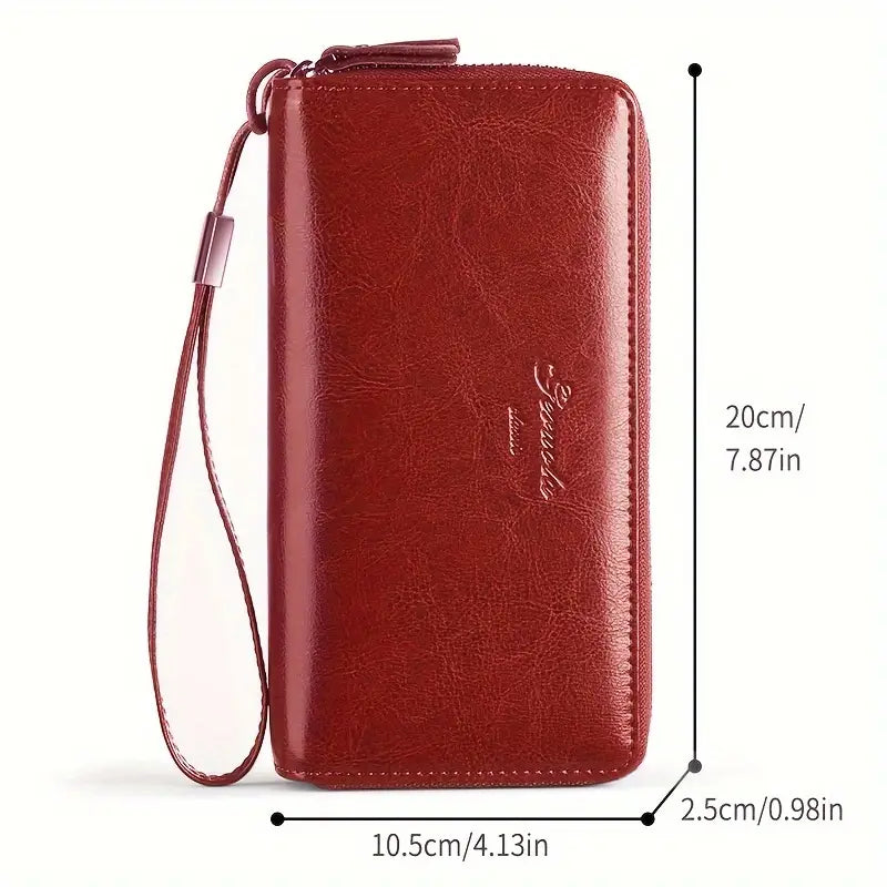 Naya | RFID Leder Telefon Tasche Clutch Reisebrieftasche