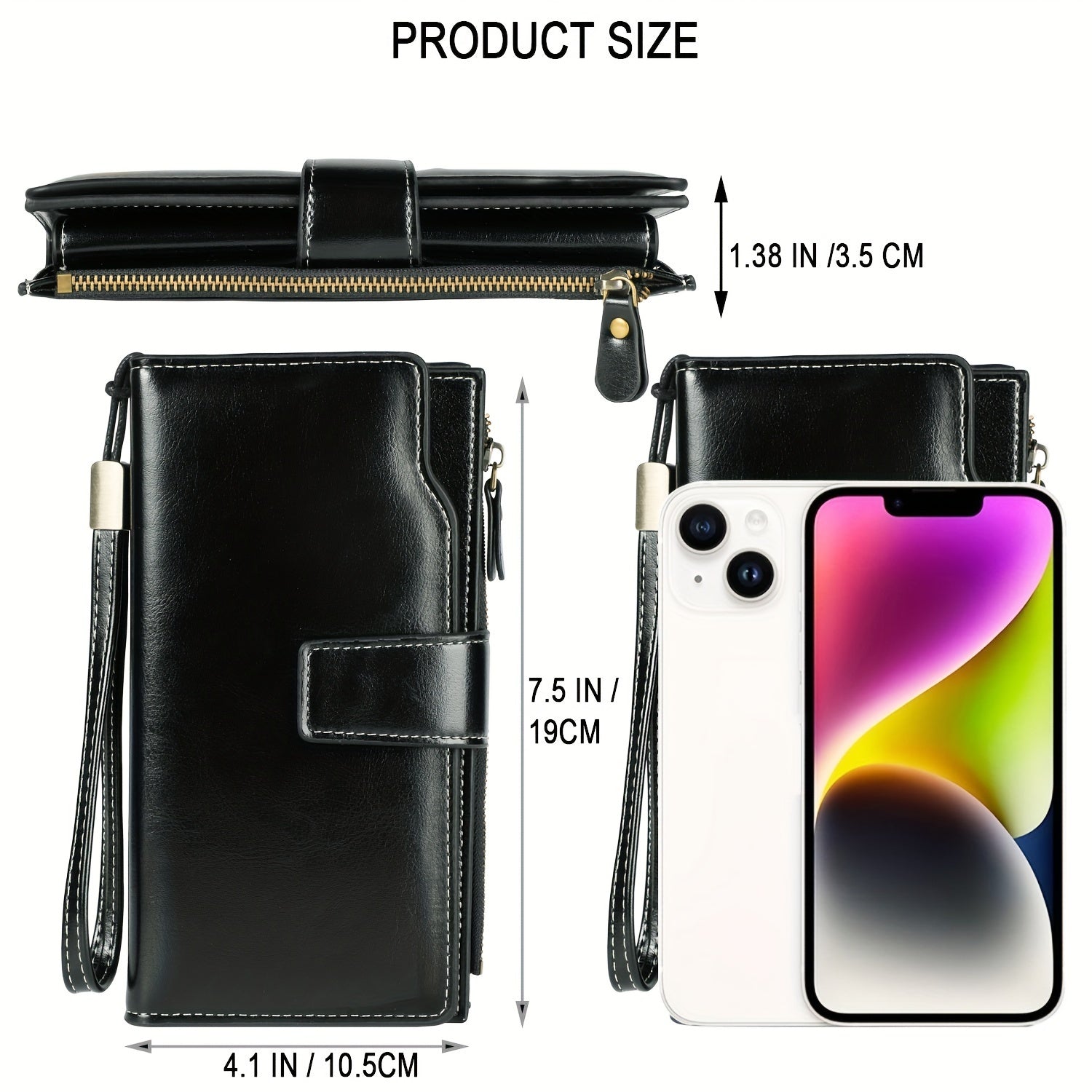 Dulce | RFID-sichere Reisetasche | Mehrfachfach Vintage Clutch