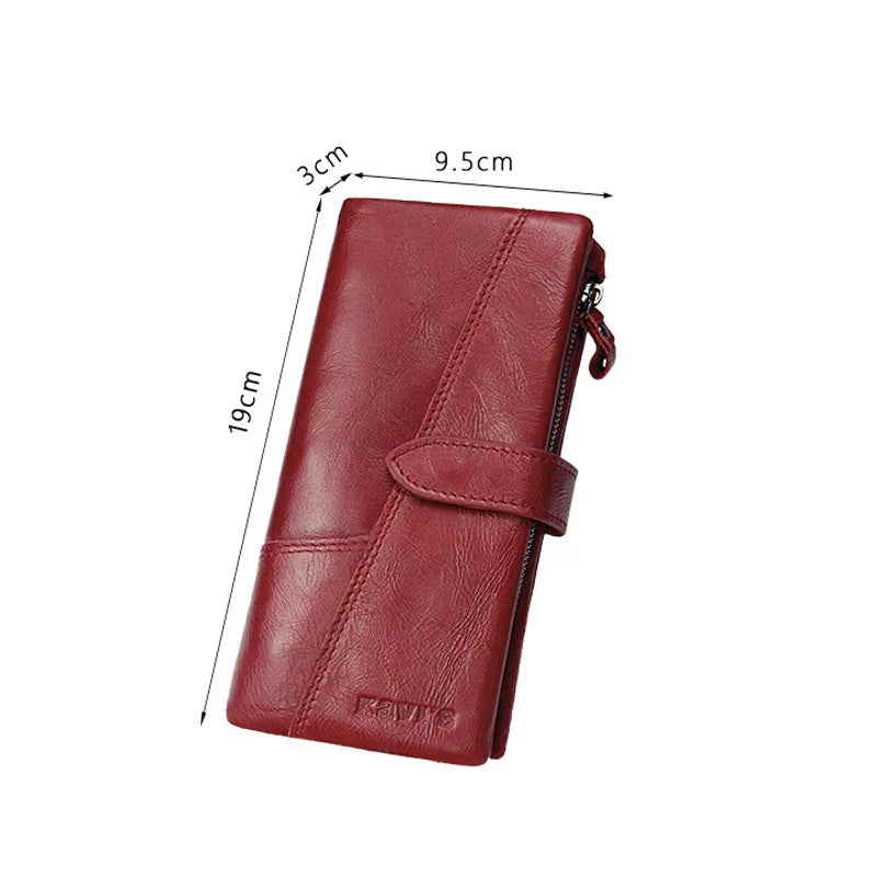 Berkley | RFID-sichere Vintage-Leder-Reisegeldbörse