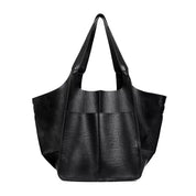 Lily | Damen Große Vegane Leder Tote Schultertasche