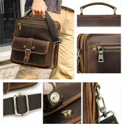 Lucas | Leder Crossbody Messenger Umhängetasche