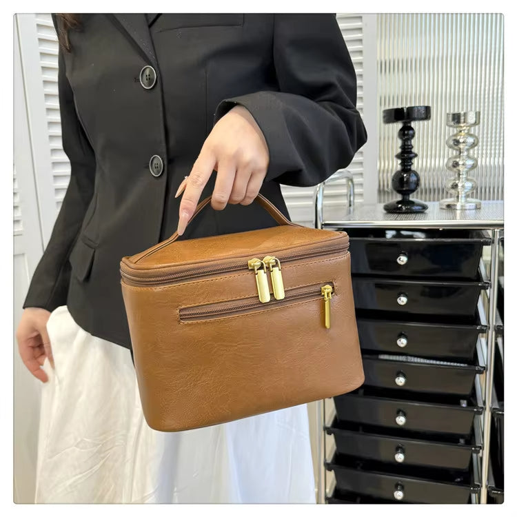 Coraline | Damen Retro-Stil Kosmetik Aufbewahrungstasche