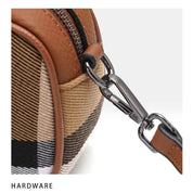 Iris | Vintage Ruit Canvas Umhängetasche